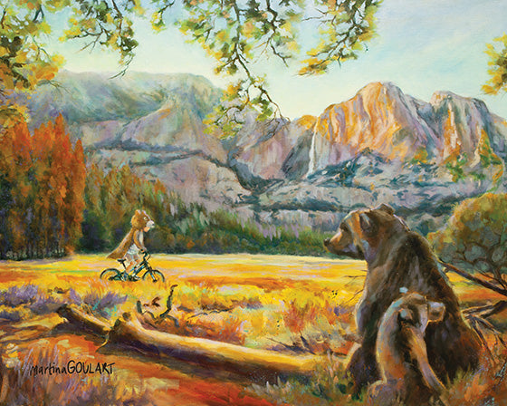 Fine art print of Wearing the Wild by Martina Goulart, mounted on cradle wood panel, 8x10 wall art ready to hang