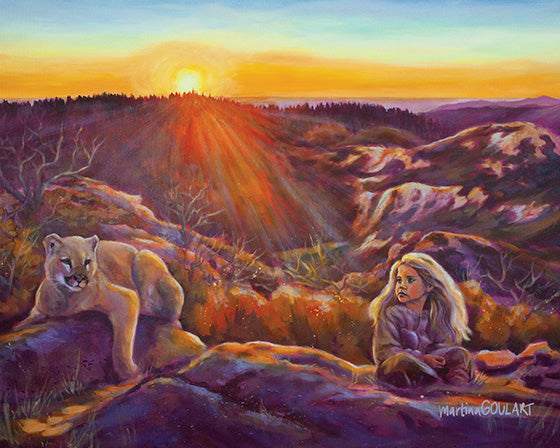 Fine art print of Belonging by Martina Goulart, mounted on cradle wood panel, 8x10 wall art ready to hang